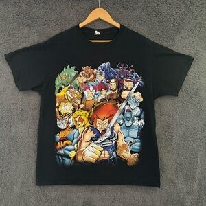 Vintage Y2K Thundercats Lion-O All Character Big Graphic Print Promo L